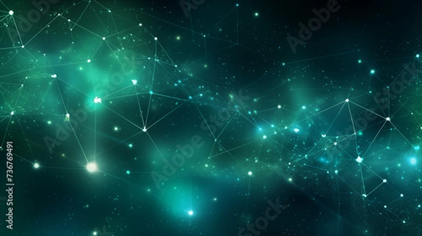 Fototapeta abstract luxury futuristic networking technology constellation background