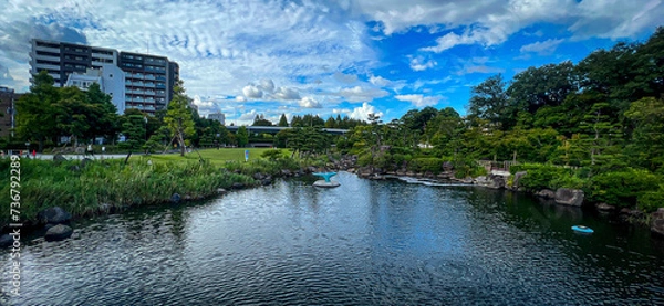 Fototapeta 夏のしながわ区民公園