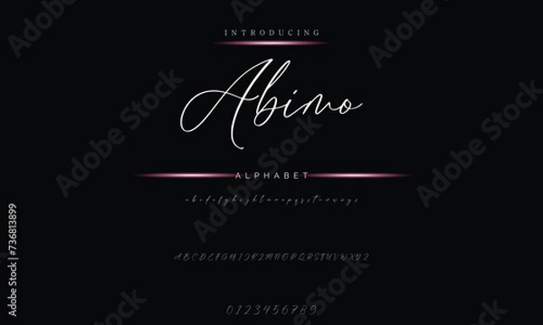 Fototapeta Handwritten Signature Script - Elegant Font Design