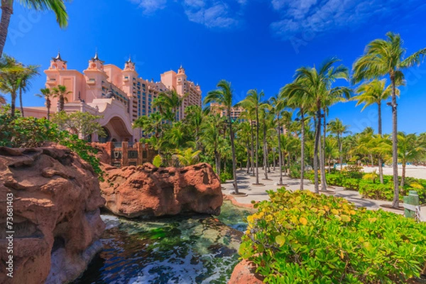 Obraz molo na Bahamach