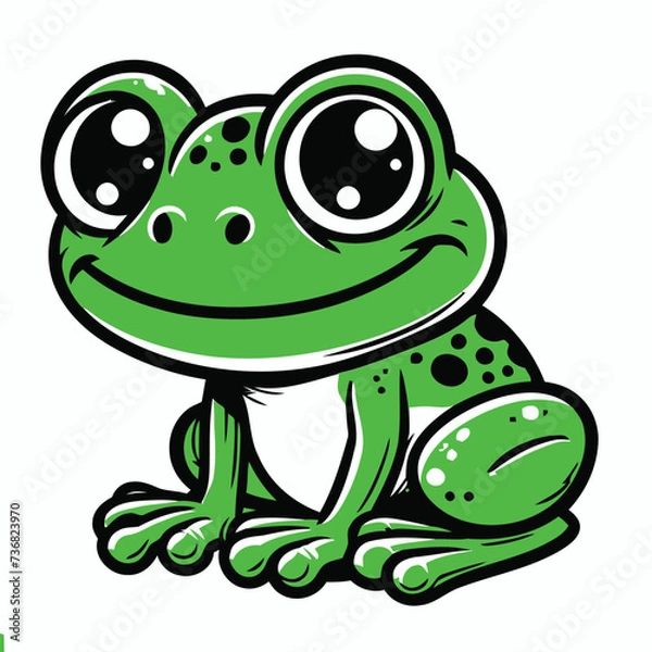 Obraz frog with a smile