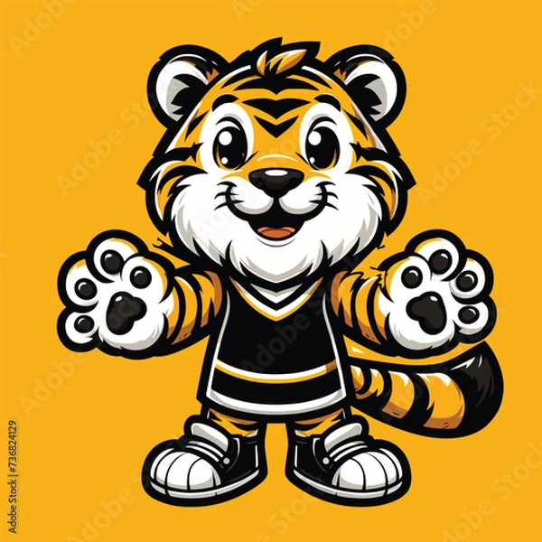Obraz tiger cartoon character