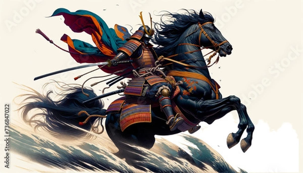 Obraz 浮世絵（Ukiyoe）／侍（サムライ）