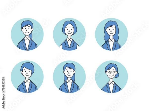 Fototapeta ビジネスパーソンのアイコンセット