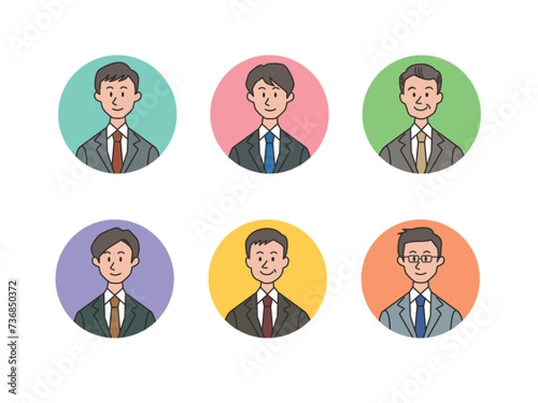 Fototapeta ビジネスパーソンのアイコンセット
