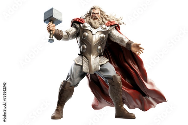Obraz  3d mythology characters Thor 