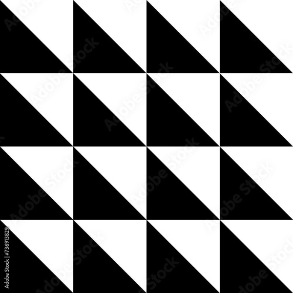 Fototapeta black and white seamless pattern