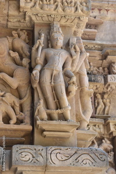 Fototapeta This is photo of Parsvanath Jain temple at Khajuraho in India