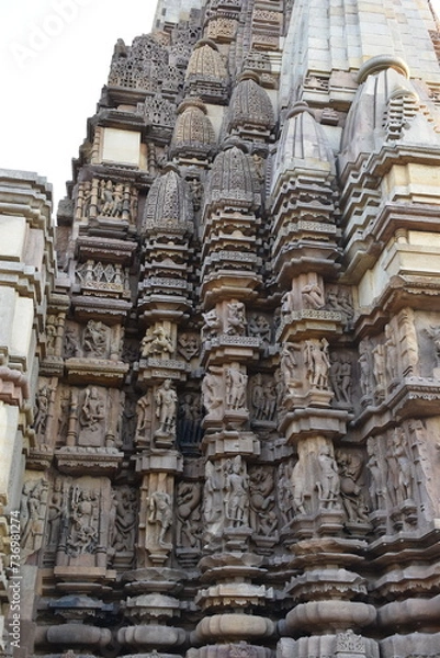 Fototapeta Dulhadev temple architecture at Khajuraho in INia