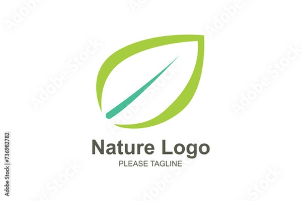 Obraz Nature Logo Based Abstract Creative Geometric