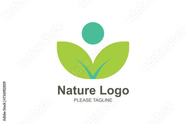 Obraz Nature Logo Based Abstract Creative Geometric