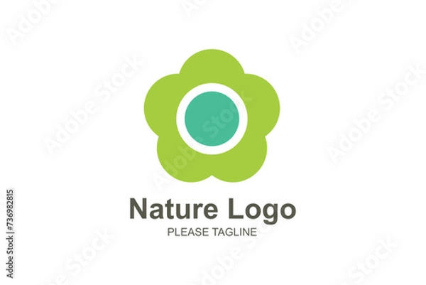 Obraz Nature Logo Based Abstract Creative Geometric