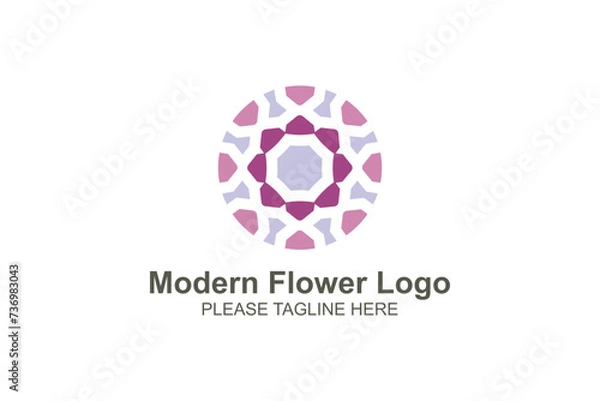 Obraz Modern flower logo