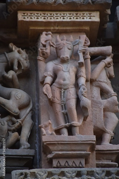 Fototapeta Dulhadev temple architecture at Khajuraho in INia