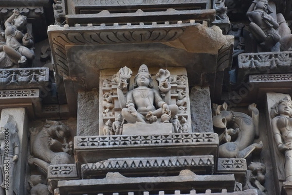 Fototapeta Dulhadev temple architecture at Khajuraho in INia