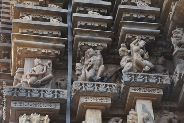 Fototapeta Dulhadev temple architecture at Khajuraho in INia