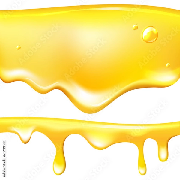 Fototapeta Vector honey drips