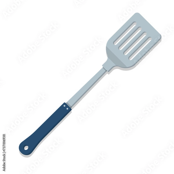 Obraz Kitchen utensil classic line spatula cartoon illustration