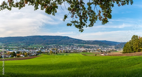 Obraz Ansicht auf Delémont