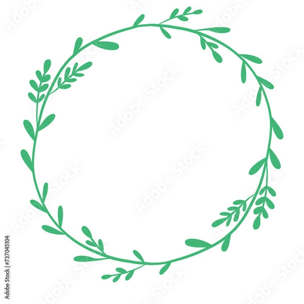 Obraz Floral frame. Border