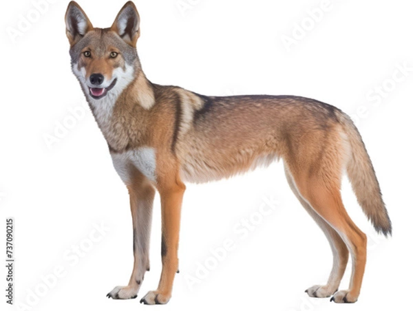 Fototapeta Wolf isolated on white background