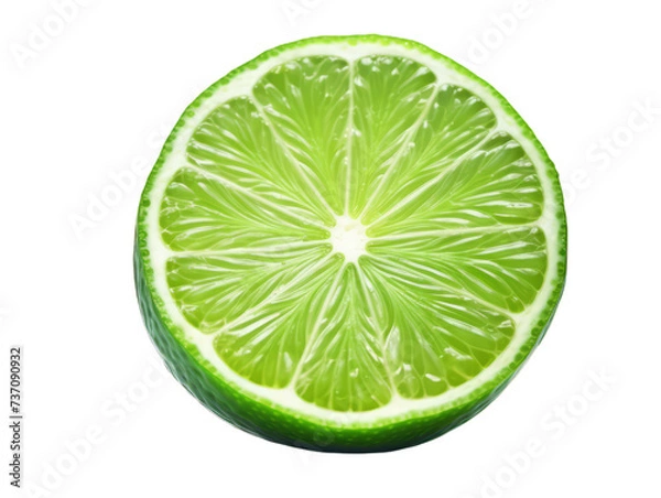 Fototapeta Lime isolated on white background