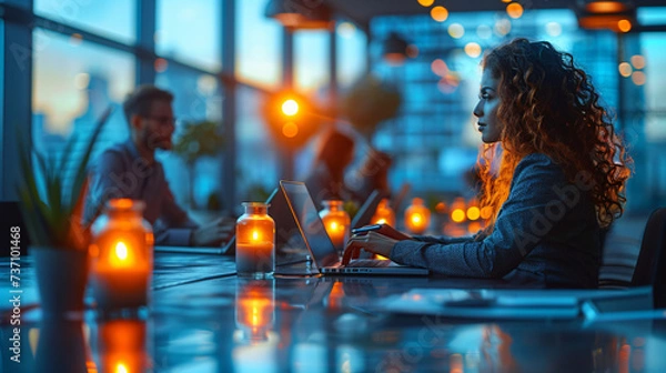 Obraz woman in workspace