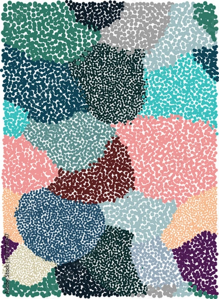 Fototapeta Dots Abstract Seamless Pattern