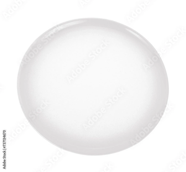 Fototapeta empty plate isolated on white background.