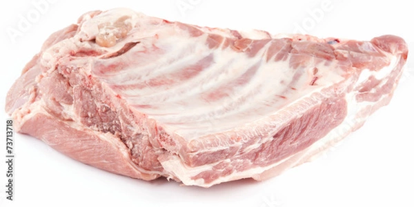 Obraz raw pork ribs isolated
