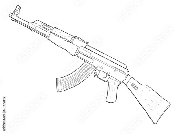 Obraz Weapon AK 47