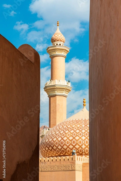 Obraz Al Qala'a Mosque in Nizwa, Oman