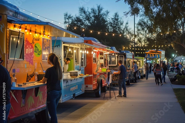 Obraz Food trucks