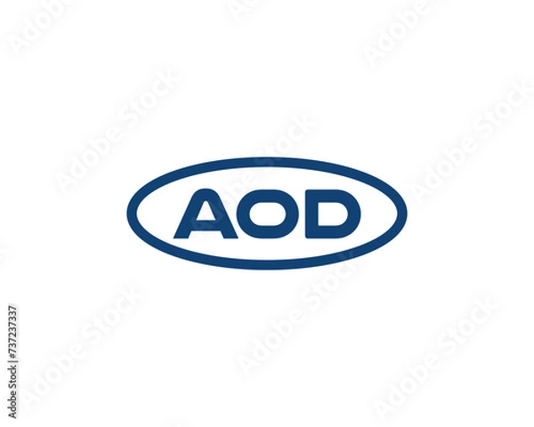 Fototapeta AOD logo design vector template