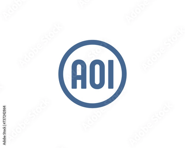 Fototapeta AOI Logo design vector template