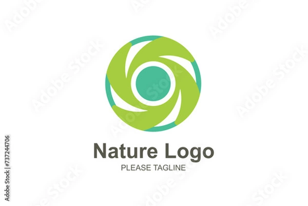 Obraz Nature Logo Based Abstract Creative Geometric