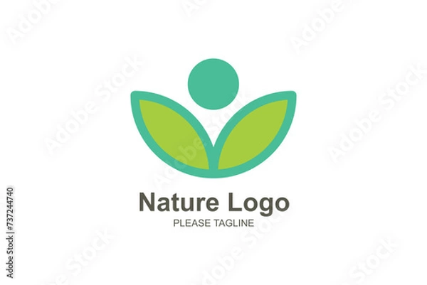 Obraz Nature Logo Based Abstract Creative Geometric