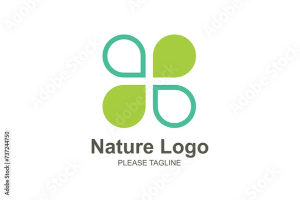 Obraz Nature Logo Based Abstract Creative Geometric