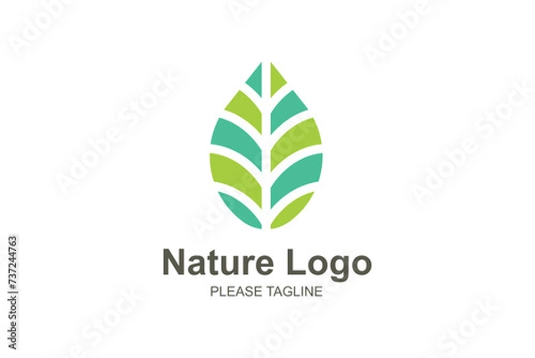 Obraz Nature Logo Based Abstract Creative Geometric