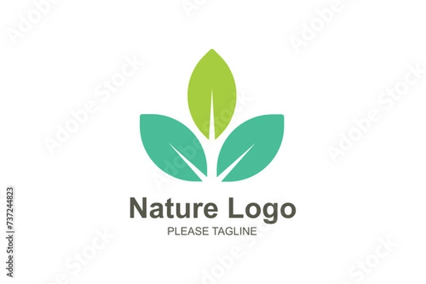 Fototapeta Nature Logo Based Abstract Creative Geometric