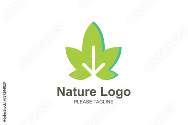 Obraz Nature Logo Based Abstract Creative Geometric