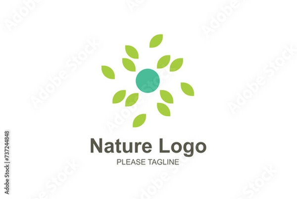 Obraz Nature Logo Based Abstract Creative Geometric