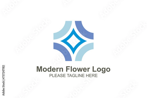 Obraz Modern flower logo