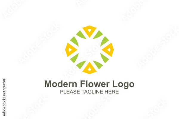 Obraz Modern flower logo