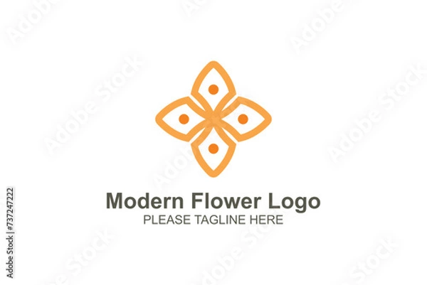 Obraz Modern flower logo