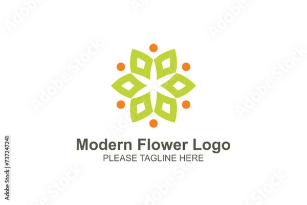 Obraz Modern flower logo