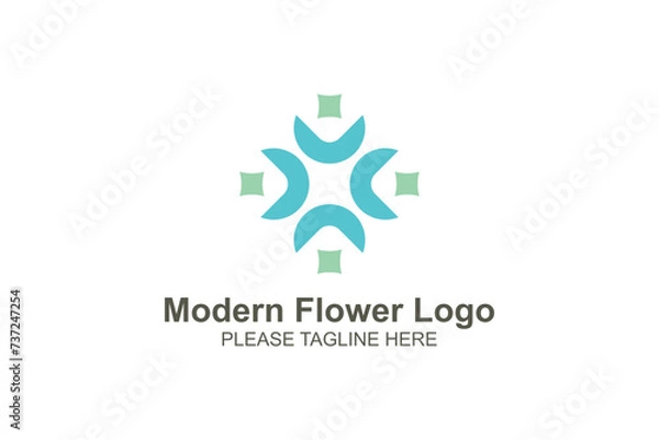 Obraz Modern flower logo