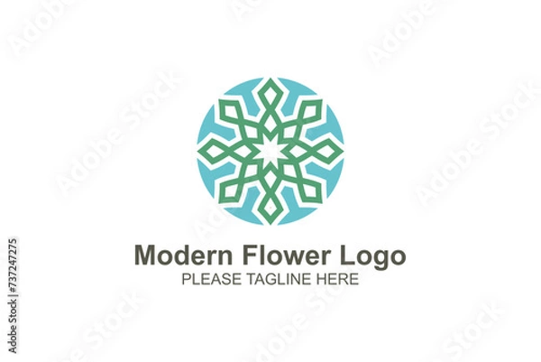 Obraz Modern flower logo