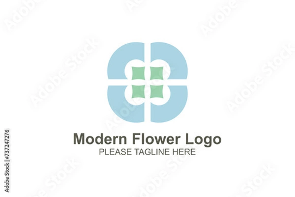 Obraz Modern flower logo