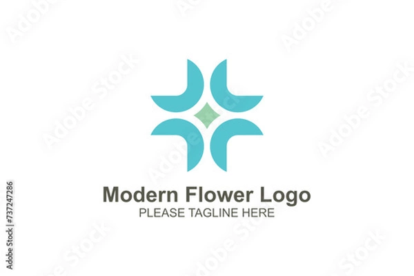 Obraz Modern flower logo